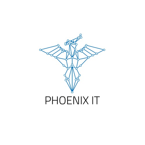 Business logo for consulting company Phoenix IT Design by Iztok, Ivana (IZ+IV)