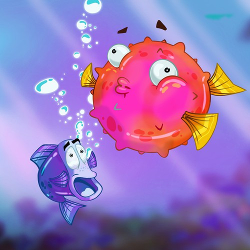 The Farting Fish Design by Sticky Kraken