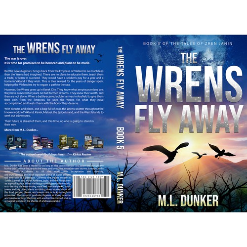 Cover Contest For A Fiction Series The Wrens Fly Away - Book 5 Design by Kareem.S