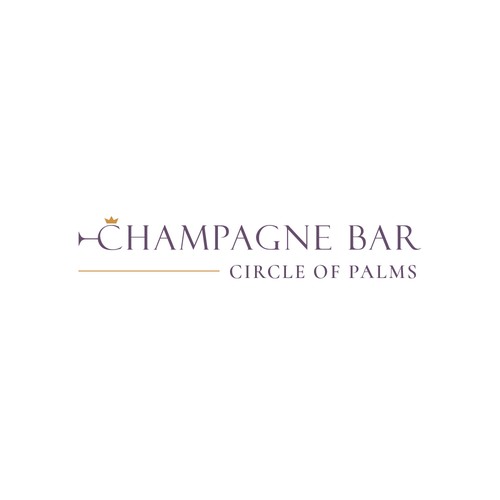 Luxury and modern Champagne Bar logo-ontwerp door alediba