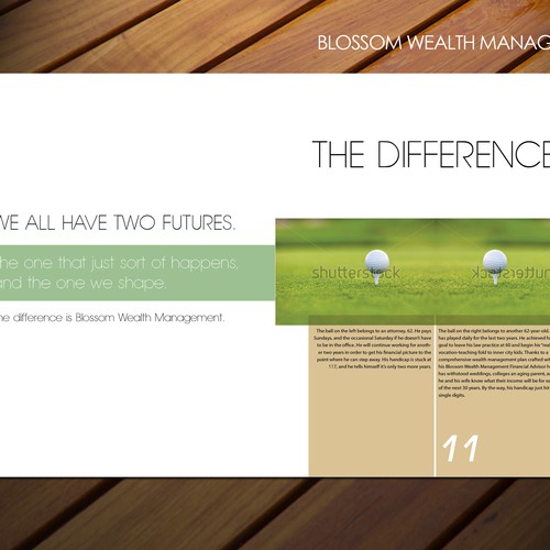 Brochure Redesign from Template for Financial Firm Design by sadzip