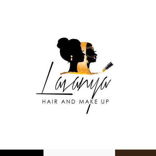Indian/Western - Hair and Make up logo Design by WiBBy