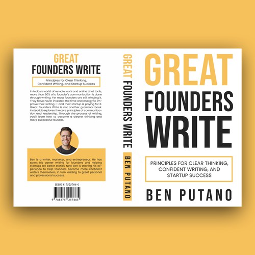 Design the cover of a writing book for entrepreneurs Design by Zahari Studio