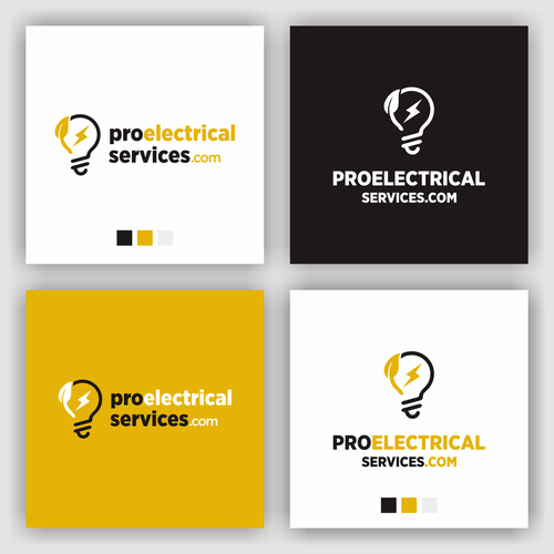 we need a powerful logo to attract customers whit electrical projects or needs Design by Vonsign Studio