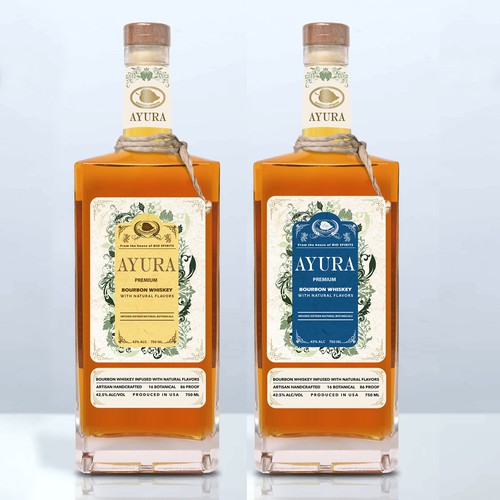 Design an attractive label for a new Bourbon Whiskey-ontwerp door Arman Hr