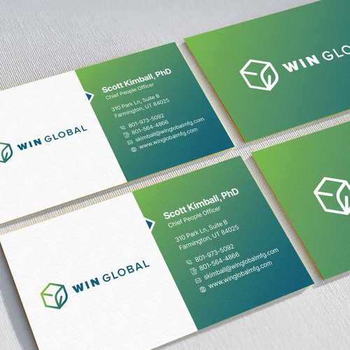 Design WIN Global Business Card Design por Richmore ♛