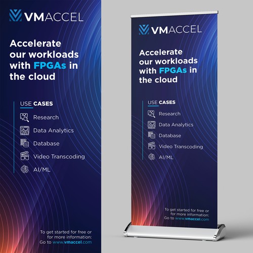 pull up banner needed for tech company Design by Besties