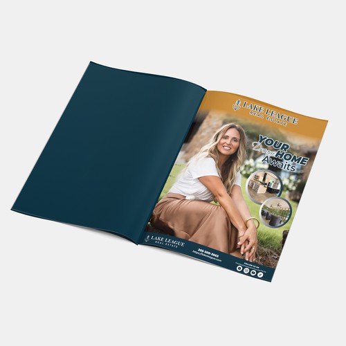 Need a full page magazine ad transitioning a new real estate company into town Design by DesignSquare43