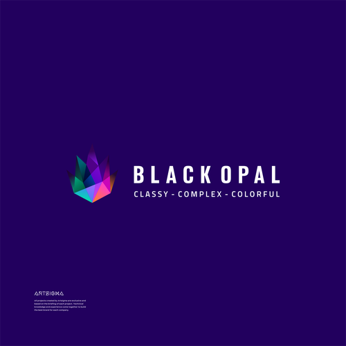 Black Opal - New CBD Hemp Brand Design réalisé par artsigma