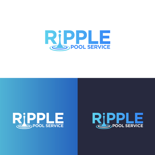 Pool Company Logo owned by a Stylish 25 year old with a child. Design by MrsR1ck3rt