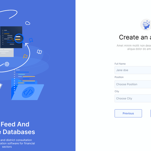 Please freely create the main (3) screens UI Design by Jimmy Bachstein