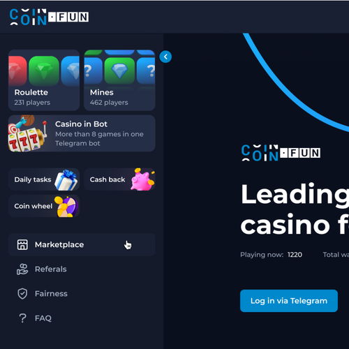 Coin.fun – Crypto Casino/Gambling Logo Design by B4Y