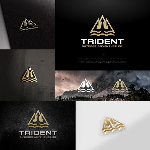 We need a powerful Trident Outdoor Adventure Company logo! Design by jimzz