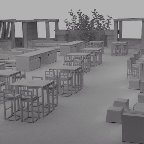 Design di 3d realistic interior designs for a rooftop terrace restaurant/lounge di Mad_For_Design