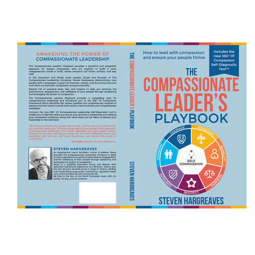 Compassionate Leadership Book Needs Practical Cover Design Design by romy