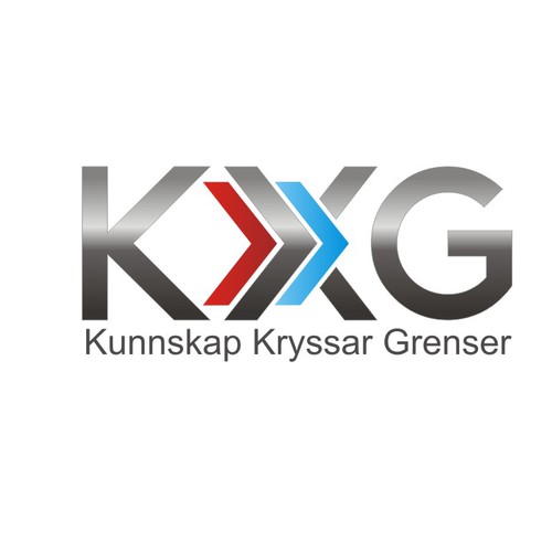 Logo for Kunnskap kryssar grenser ("Knowledge across borders") Diseño de sa1nt101