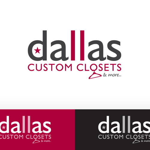 logo for dallas custom closets Design by FontDesign