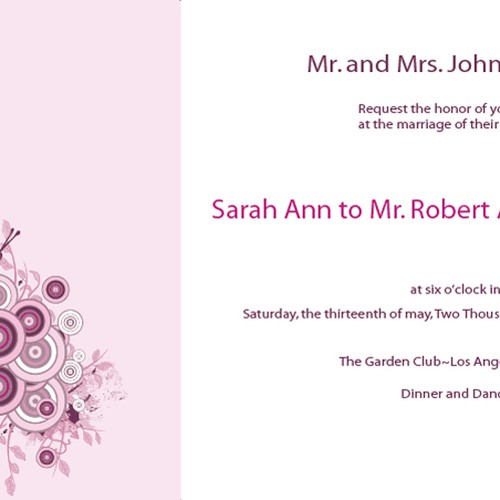 Letterpress Wedding Invitations Diseño de Miishti