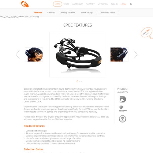 Redesign website for International Award Winning EEG system Design by Zallhady