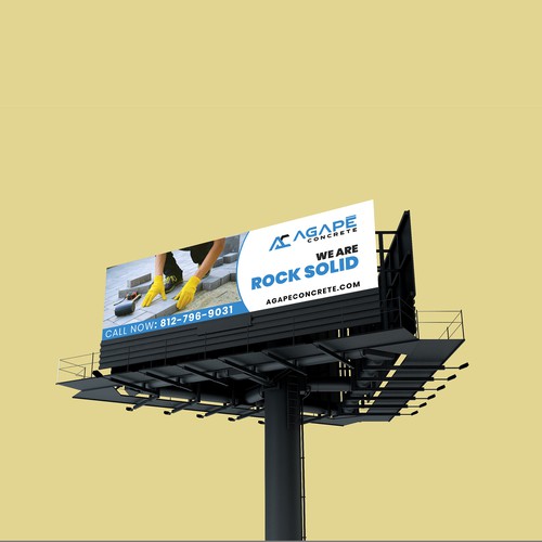 AN AMAZING CONCRETE COMPANY BILLBOARD NEEDED Aprox 14’ tall and 48’ wide Design by LSG Design