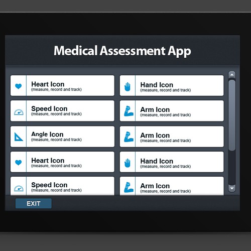 Interactive medical app for use by therapists and patients Ontwerp door BIALY