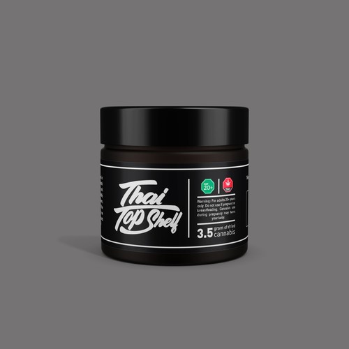 Luxury Cannabis Jar Label Design for High-End Thai Brand Design by kyzi