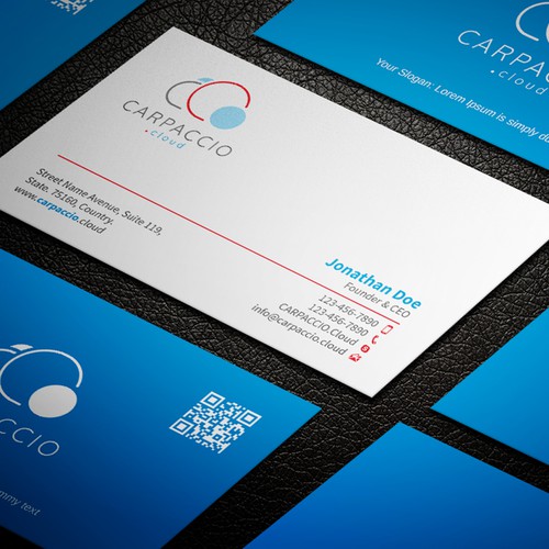 Give more muscle to research with graphic ID for CARPACCIO.cloud Design by DesignsTRIBE