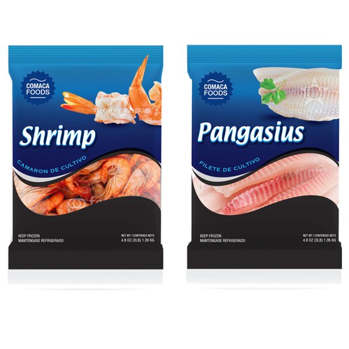 Worldwide Seafood Package for Retail Design by Luabaunza