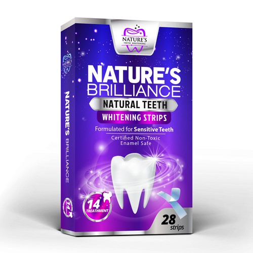 Natural Design Needed for Nature's Brilliance Whitening Strips Design by agooshe