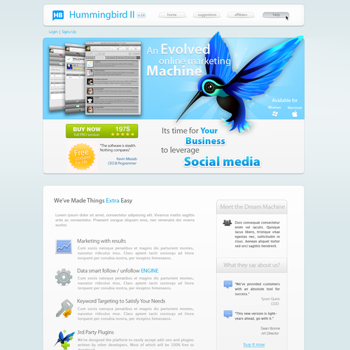 Web 2.0 Lander Page! Design von Kon