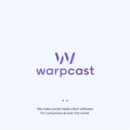 Warpcast logo Design réalisé par Petros_SP