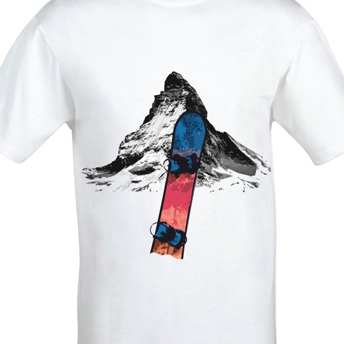 "Créer quelques graphismes pour une nouvelle Marque FRENCH ALPINA Annecy74" winning T-shirt by Grav