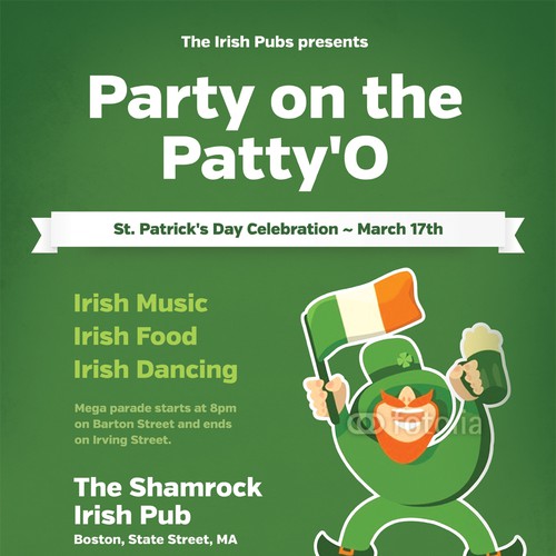 Create the next design for TicketPrinting.com St Patrick's Day POSTER & EVENT TICKET Diseño de Andy Wilkinson