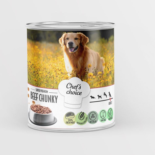 Design a super premium pet food packaging! Design by Budour A.