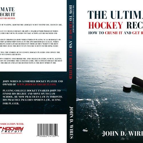 Book Cover for "The Ultimate Hockey Recruit" デザイン by Dany Nguyen