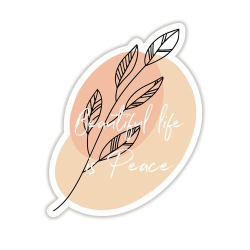 Design A Sticker That Embraces The Season and Promotes Peace Design von Dope Hope