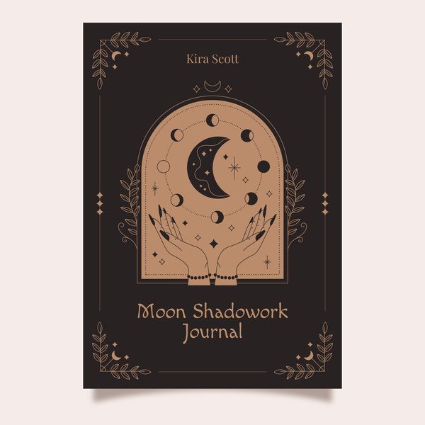 Moon Phase Concept Book Cover for a Journal