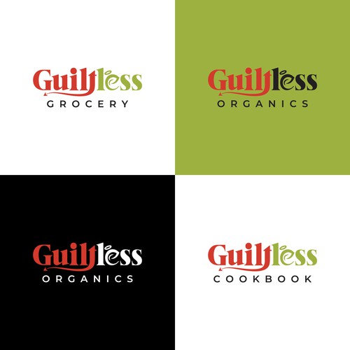 Simple Guiltless Grocery logo for healthy e-commerce store Design by saki-lapuff