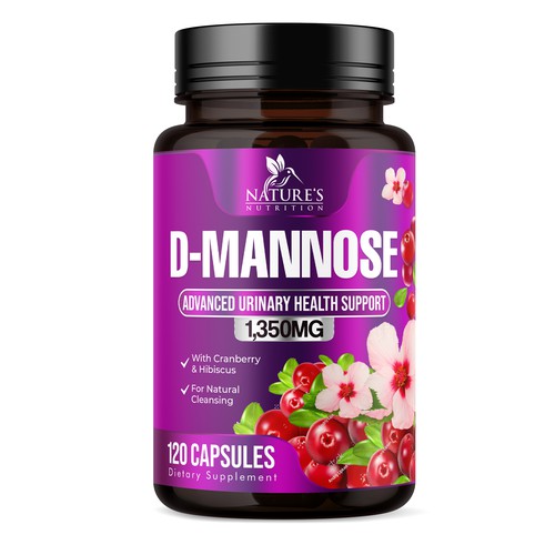 Colorful D-Mannose Design Needed for Nature's Nutrition Design von UnderTheSea™