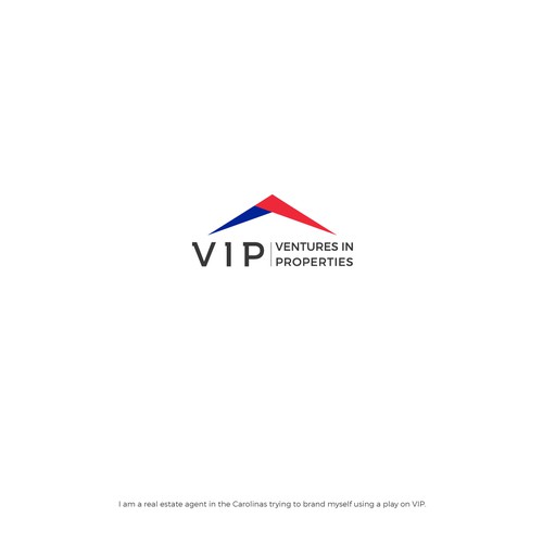 Real estate agent seeking a logo that plays on a VIP image. Design by Dorabela