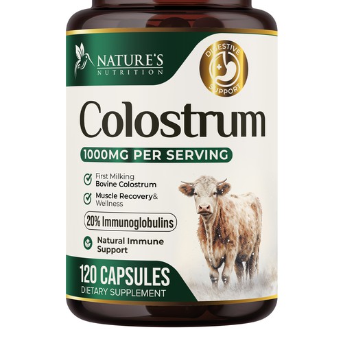 Powerful, Colostrum Design Needed for Nature's Nutrition Design by UnderTheSea™