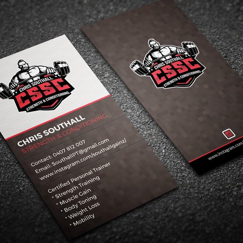 Personal Training Business Card Have Logo