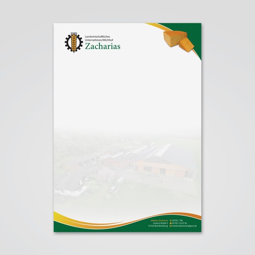 We need  letterhead design for our agricultural farm with production and sale of regional products-ontwerp door Tcmenk