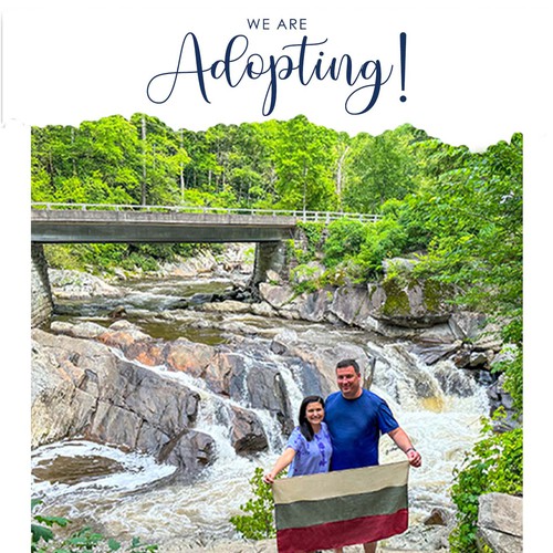 We're Adopting! Design by Micola Project