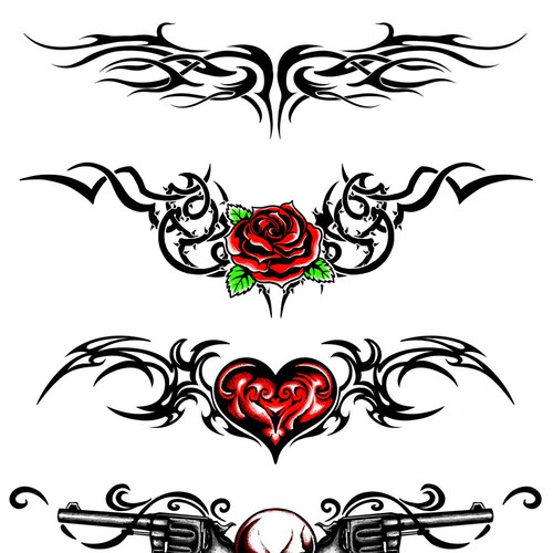 Fake lower back tribal tattoos needs a new illustration | Illustration or  graphics contest | 99designs