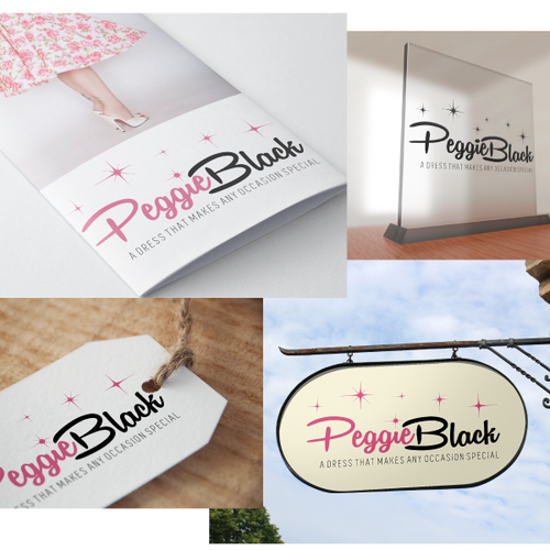 Create a captivating pinup logo design with a twist for Peggie Black Design by Maya984