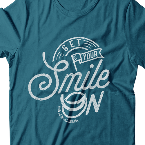 T shirt design for a fun, modern dental office Design by REDHorse