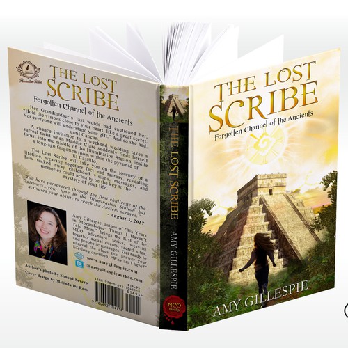 Dynamic Book Cover for Adventure Fiction Series,  at forgotten sacred sites (crediting illustrator) Design por Melinda De Ross