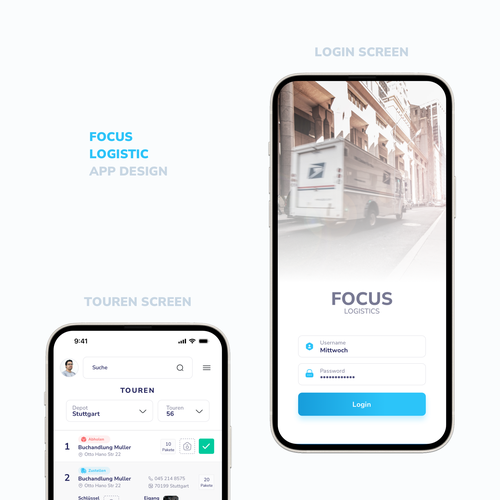 Gestalte eine App um eine bessere Übersicht und Struktur in unseren Betrieb zu bekommen Design by Nashrulmalik