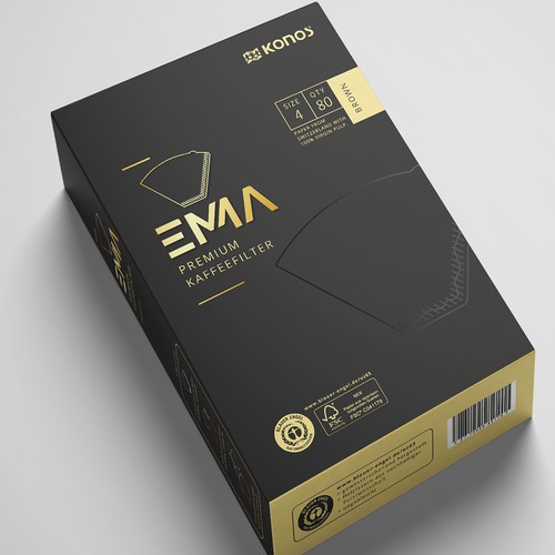 EMMA Coffee filter paper needs a smart packaging Design by Shereef_CM